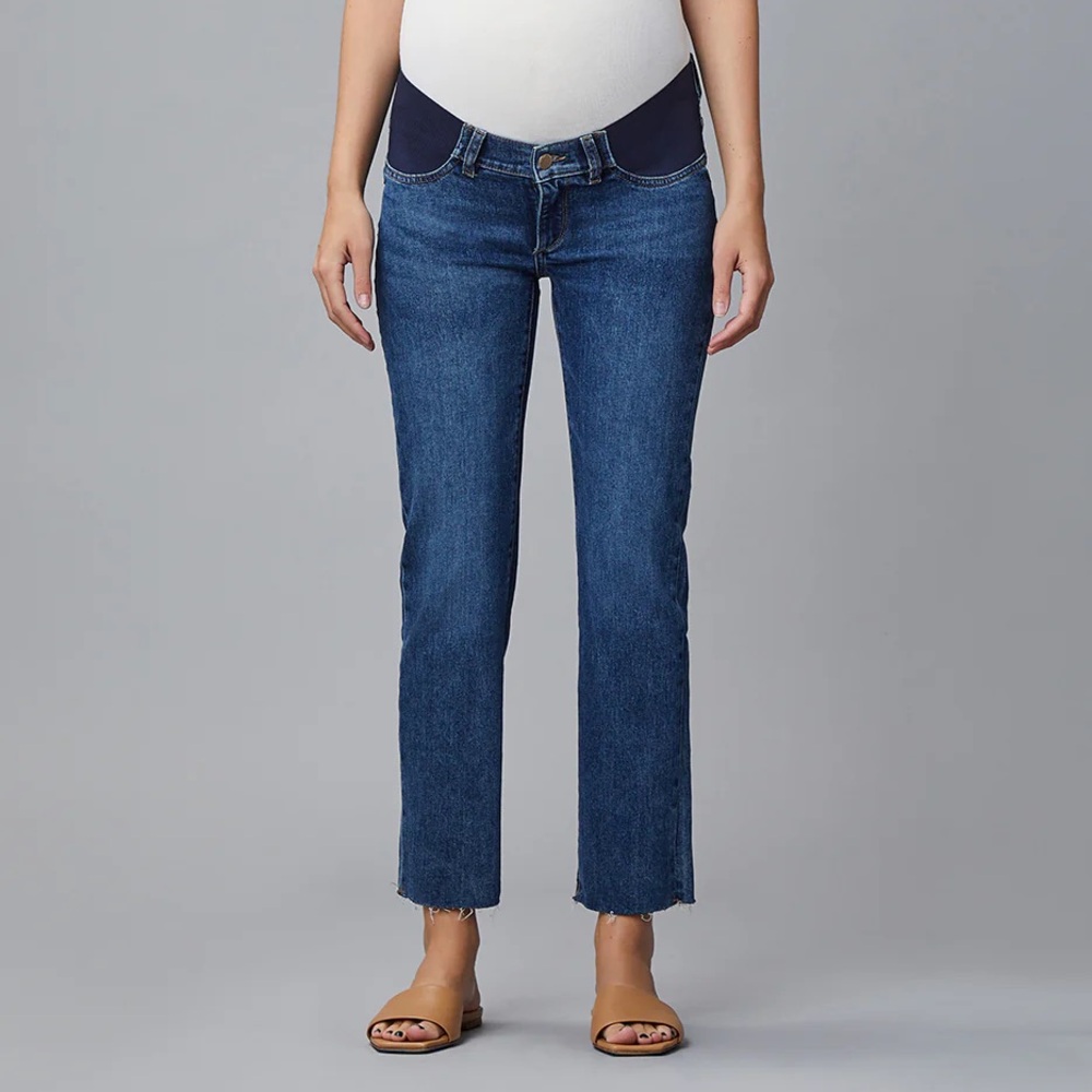 DL1961 • Patti Straight Maternity Vintage Jean Seaborn Raw Denim Casual Women’s